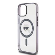 Husa pentru  iPhone 15 Karl Lagerfeld - IML MagSafe - clear black