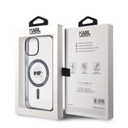 Husa pentru  iPhone 15 Karl Lagerfeld - IML MagSafe - clear black