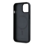 Husa pentru  iPhone 15 Karl Lagerfeld - Leather MagSafe - negru