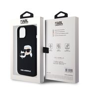 Husa pentru  iPhone 15 Karl Lagerfeld - Silicone MagSafe - negru royal