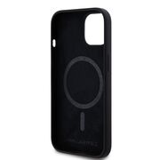 Husa pentru  iPhone 15 Karl Lagerfeld - Silicone MagSafe - negru royal
