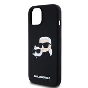 Husa pentru  iPhone 15 Karl Lagerfeld - Silicone MagSafe - negru royal