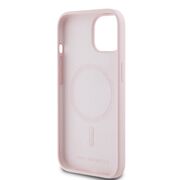 Husa pentru  iPhone 15 Karl Lagerfeld - Silicone MagSafe - roz