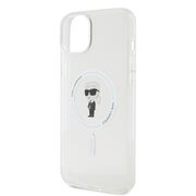 Husa pentru  iPhone 15 Plus Karl Lagerfeld - IML MagSafe - transparent negru