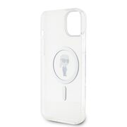 Husa pentru  iPhone 15 Plus Karl Lagerfeld - IML MagSafe - transparent negru