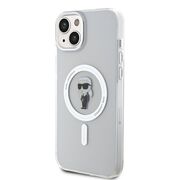 Husa pentru  iPhone 15 Plus Karl Lagerfeld - IML MagSafe - transparent negru