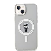 Husa pentru  iPhone 15 Plus Karl Lagerfeld - IML MagSafe - transparent negru