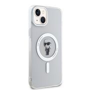 Husa pentru  iPhone 15 Plus Karl Lagerfeld - IML MagSafe - transparent negru