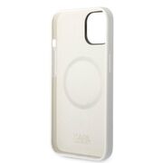 Husa pentru  iPhone 15 Plus Karl Lagerfeld - Silicone MagSafe - alb