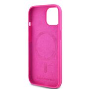 Husa pentru  iPhone 15 Plus Karl Lagerfeld - Silicone MagSafe - fucsia