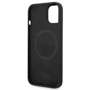 Husa pentru  iPhone 15 Plus Karl Lagerfeld - Silicone MagSafe - negru darth vader