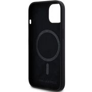 Husa pentru  iPhone 15 Plus Karl Lagerfeld - Silicone MagSafe - negru denim