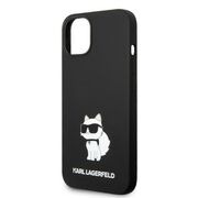 Husa pentru  iPhone 15 Plus Karl Lagerfeld - Silicone MagSafe - negru denim