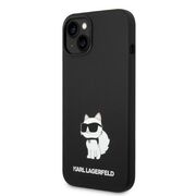 Husa pentru  iPhone 15 Plus Karl Lagerfeld - Silicone MagSafe - negru denim
