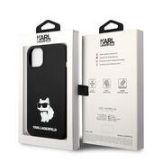 Husa pentru  iPhone 15 Plus Karl Lagerfeld - Silicone MagSafe - negru denim