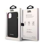 Husa pentru  iPhone 15 Plus Karl Lagerfeld - Silicone MagSafe - negru royal
