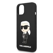 Husa pentru  iPhone 15 Plus Karl Lagerfeld - Silicone MagSafe - negru