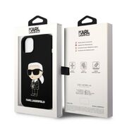 Husa pentru  iPhone 15 Plus Karl Lagerfeld - Silicone MagSafe - negru