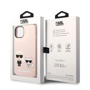 Husa pentru  iPhone 15 Plus Karl Lagerfeld - Silicone MagSafe - roz deschis
