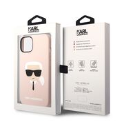 Husa pentru  iPhone 15 Plus Karl Lagerfeld - Silicone MagSafe - roz neon