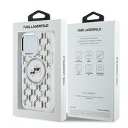 Husa pentru  iPhone 15 Pro Karl Lagerfeld - IML MagSafe - gri deschis