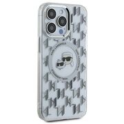 Husa pentru  iPhone 15 Pro Karl Lagerfeld - IML MagSafe - gri deschis