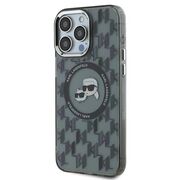 Husa pentru  iPhone 15 Pro Karl Lagerfeld - IML MagSafe - gri inchis