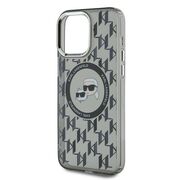 Husa pentru  iPhone 15 Pro Karl Lagerfeld - IML MagSafe - gri inchis