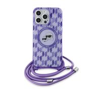 Husa pentru  iPhone 15 Pro Karl Lagerfeld - IML MagSafe - mov deschis