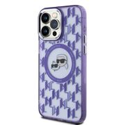 Husa pentru  iPhone 15 Pro Karl Lagerfeld - IML MagSafe - mov