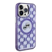 Husa pentru  iPhone 15 Pro Karl Lagerfeld - IML MagSafe - mov