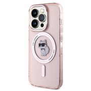Husa pentru  iPhone 15 Pro Karl Lagerfeld - IML MagSafe - roz