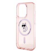 Husa pentru  iPhone 15 Pro Karl Lagerfeld - IML MagSafe - roz