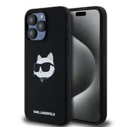 Husa pentru  iPhone 15 Pro Karl Lagerfeld - Silicone MagSafe - negru denim