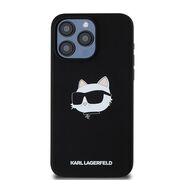 Husa pentru  iPhone 15 Pro Karl Lagerfeld - Silicone MagSafe - negru denim