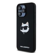 Husa pentru  iPhone 15 Pro Karl Lagerfeld - Silicone MagSafe - negru denim