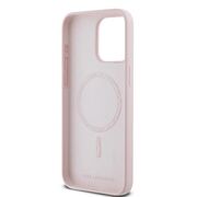 Husa pentru  iPhone 15 Pro Karl Lagerfeld - Silicone MagSafe - roz neon