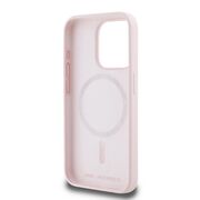 Husa pentru  iPhone 15 Pro Karl Lagerfeld - Silicone MagSafe - roz