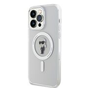 Husa pentru  iPhone 15 Pro Max Karl Lagerfeld - IML MagSafe - alb zapada