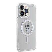 Husa pentru  iPhone 15 Pro Max Karl Lagerfeld - IML MagSafe - alb