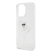 Husa pentru  iPhone 15 Pro Max Karl Lagerfeld - IML MagSafe - alb