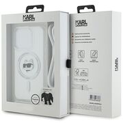 Husa pentru  iPhone 15 Pro Max Karl Lagerfeld - IML MagSafe - transparent neutru