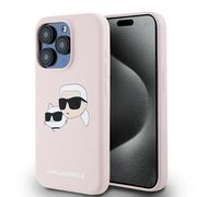 Husa pentru  iPhone 15 Pro Max Karl Lagerfeld - Silicone MagSafe - roz