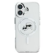 Husa pentru  iPhone 16 Karl Lagerfeld - IML MagSafe - alb arctic