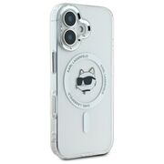 Husa pentru  iPhone 16 Karl Lagerfeld - IML MagSafe - alb zapada