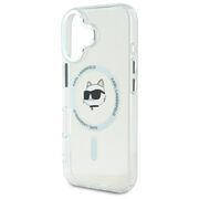 Husa pentru  iPhone 16 Karl Lagerfeld - IML MagSafe - alb zapada