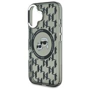 Husa pentru  iPhone 16 Karl Lagerfeld - IML MagSafe - gri inchis