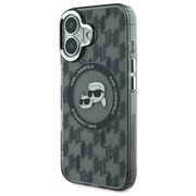 Husa pentru  iPhone 16 Karl Lagerfeld - IML MagSafe - gri inchis