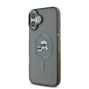 Husa pentru  iPhone 16 Karl Lagerfeld - IML MagSafe - gri