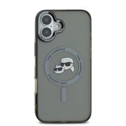 Husa pentru  iPhone 16 Karl Lagerfeld - IML MagSafe - gri